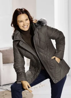 Jacken & Mäntel></noscript>Jacke mit figurfreundlicher Längssteppung seitlich