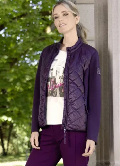 RABE Jacken & Mäntel>Jacke mit Steppeinsätzen BROMBEERE