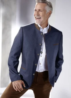 Anzüge & Sakkos|Landhausmode>Janker mit 5-Knopf-Verschluss MARINE