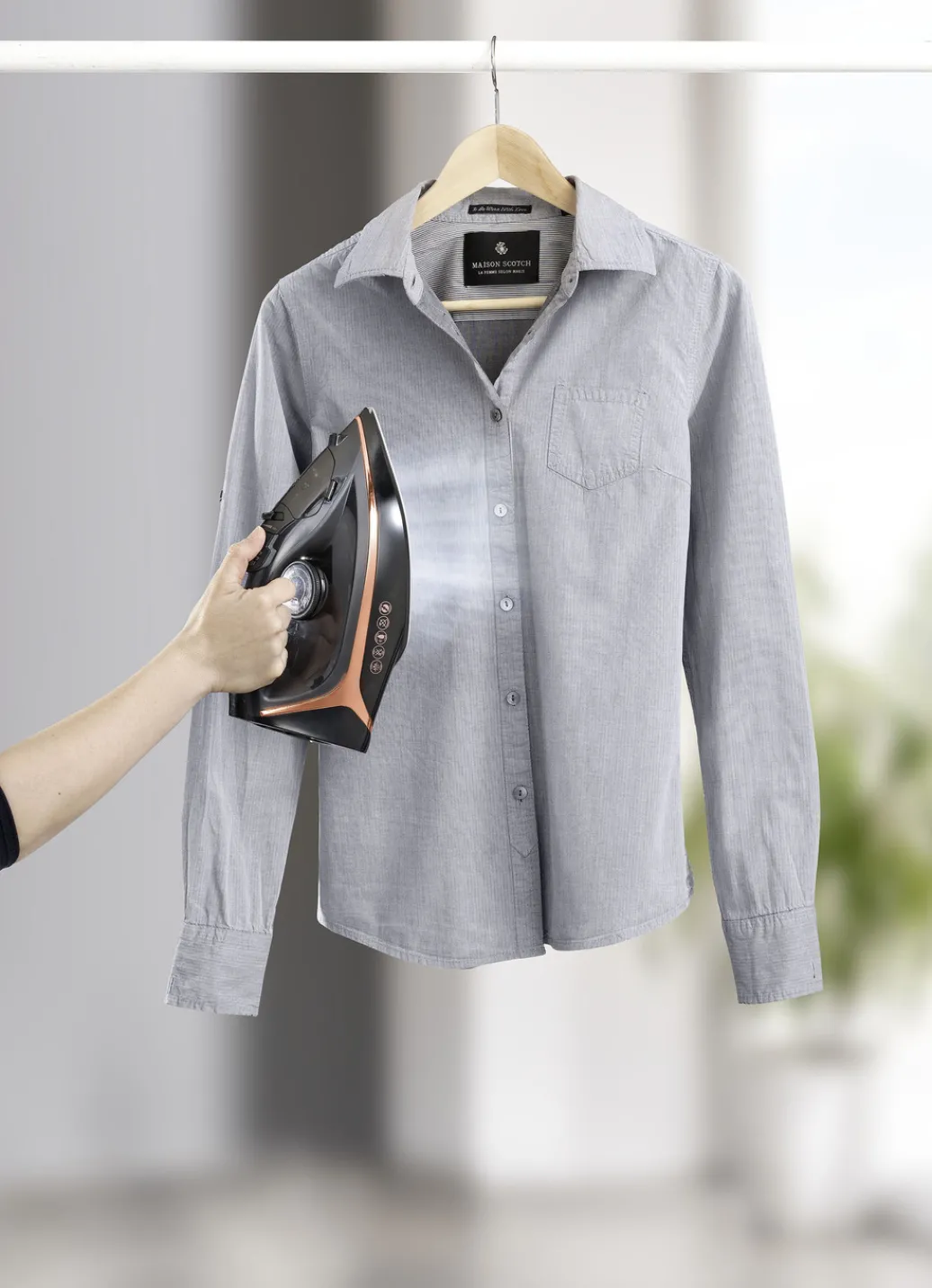 Bügeln>Kabelloses Dampfbügeleisen SCHWARZ-ROSEGOLD