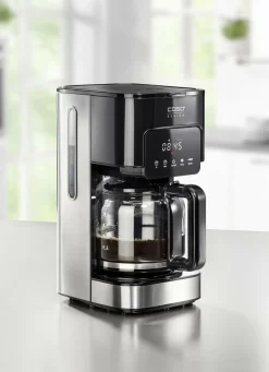 CASO Elektrische Küchengeräte|Technik>Kaffeemaschine für 12 Tassen SCHWARZ-SILBER
