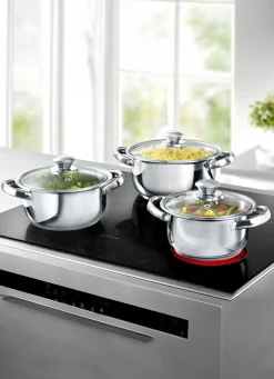 KING Töpfe & Pfannen>Kochtopfset, 6-teilig EDELSTAHL