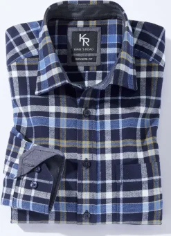Hemden>King's Road-Flanellhemd in 6 Farben