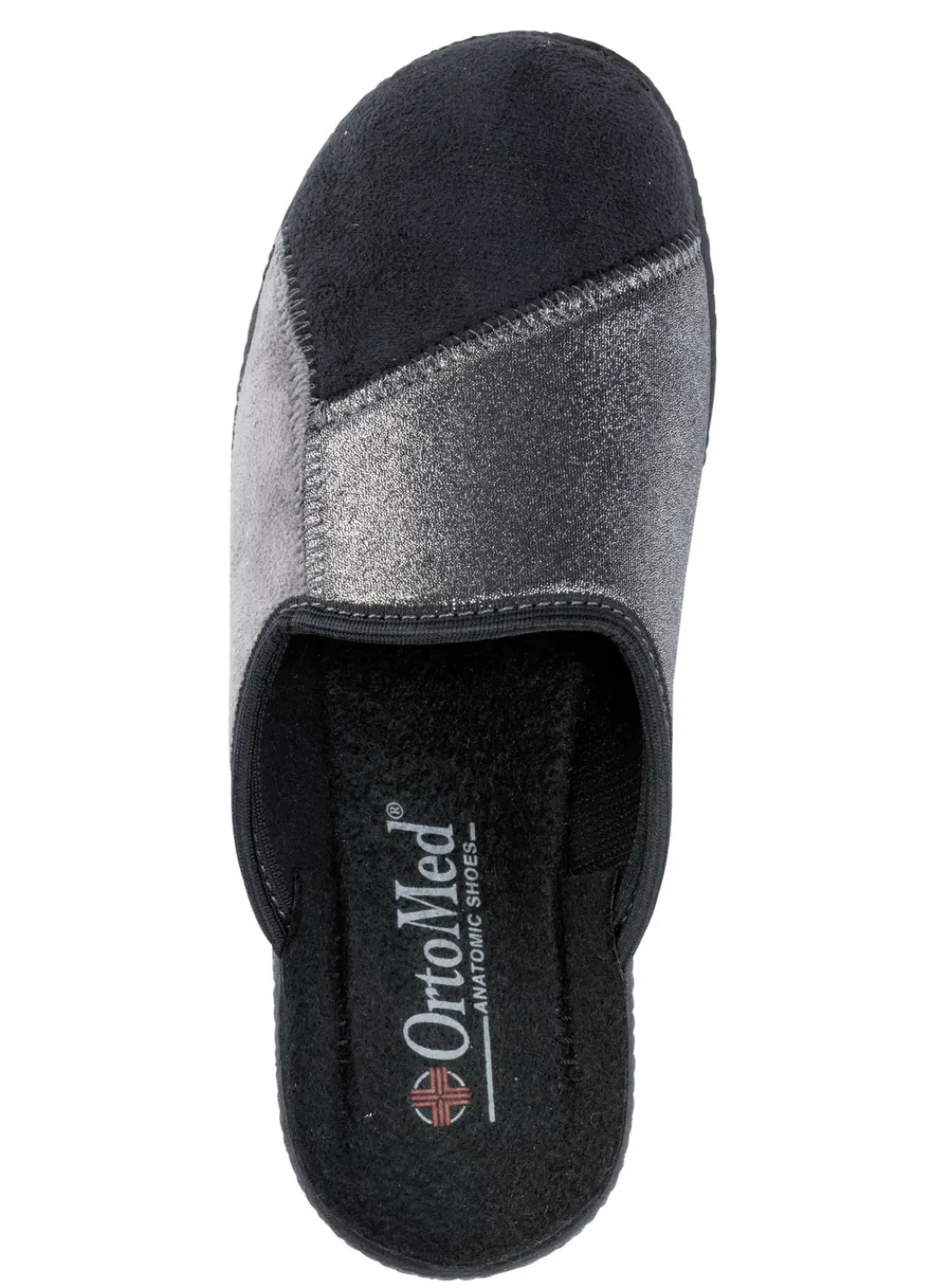 Damenschuhe|Schuhe>Klassische Damen-Hausschuhe, Weite H, im Textil-Materialmix