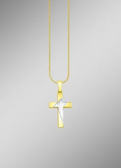 Damen-Goldschmuck>Klassischer Kreuz-Anhänger