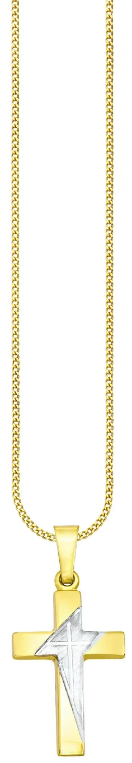 Damen-Goldschmuck>Klassischer Kreuz-Anhänger