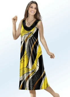 KLAUS MODELLE MADE IN GERMANY Bade- & Strandmode|Kleider>Klaus Modelle Kleid mit farbbrillantem Druckdessin SCHWARZ-BUNT