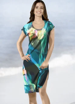 KLAUS MODELLE MADE IN GERMANY Bade- & Strandmode|Kleider>Klaus Modelle Kleid mit farbbrillantem Druckdessin MULTICOLOR