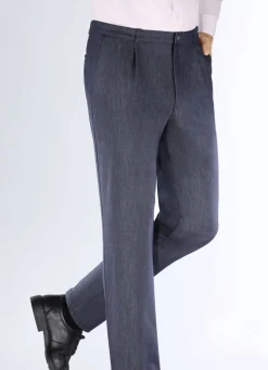 KLAUS MODELLE MADE IN GERMANY Hosen>Klaus Modelle-Edeljeans mit Bundfalten in 2 Farben