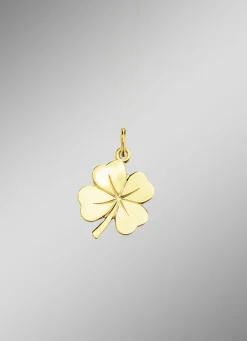 Damen-Goldschmuck>Kleeblatt-Anhänger aus Gold