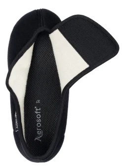 AEROSOFT Schuhe & Einlagen|Herrenschuhe></noscript>Klett-Halbschuh für Damen und Herren SCHWARZ