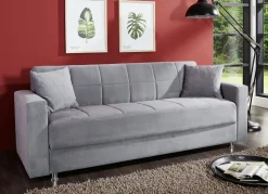 Möbel></noscript>Klick-Klack-Sofa mit Dekokissen