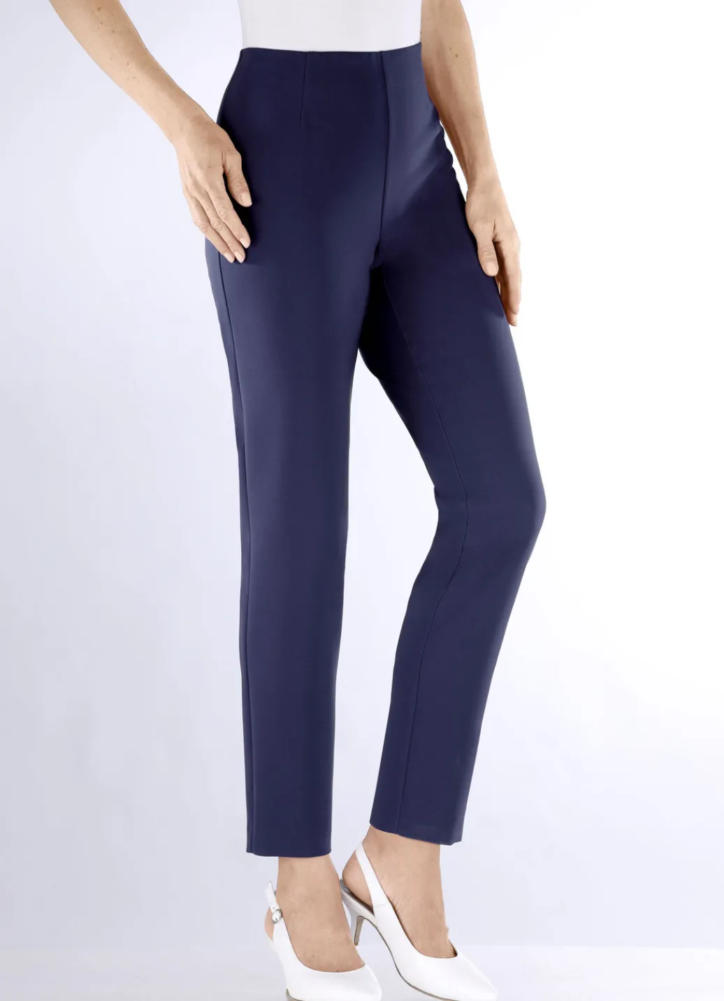 KLAUS MODELLE MADE IN GERMANY Hosen>Knöchellange Hose mit angeschnittenem Bund