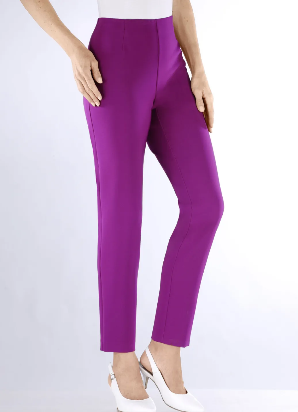 KLAUS MODELLE MADE IN GERMANY Hosen>Knöchellange Hose mit angeschnittenem Bund