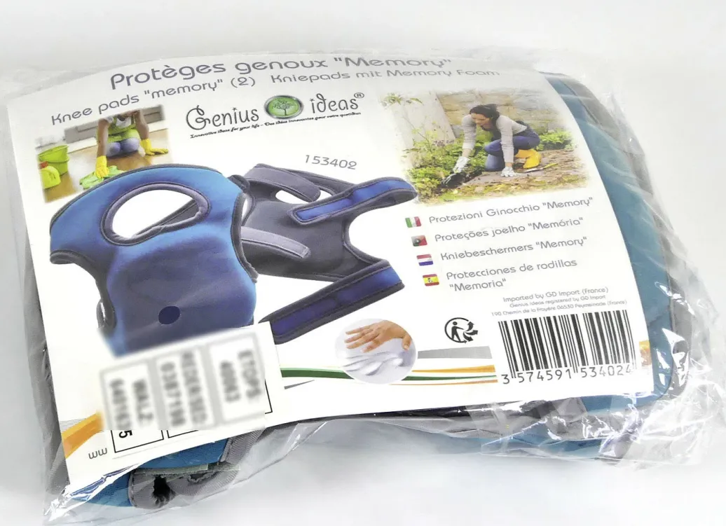 Gartenpflege|Gartengeräte Und Zubehör>Knieschoner mit Memory-Schaum BLAU-GRAU