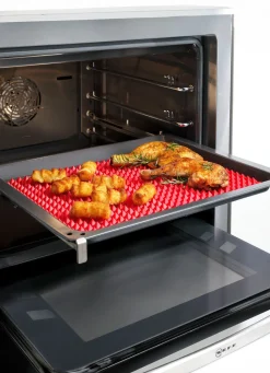 Haushaltshelfer>Knusper-Backmatte aus Silikon ROT