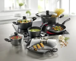Töpfe & Pfannen>Kochtopf-Set 10-teilig mit megaharter Antihaftbeschichtung