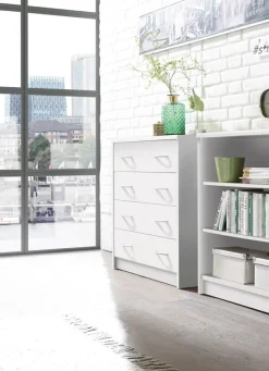 Möbel>Kombifreundlichen Kommode mit 4 Schubladen