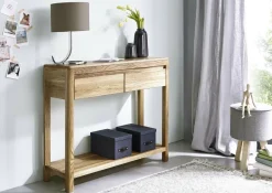 Möbel>Konsolentisch aus Massivholz in geölter Ausführung