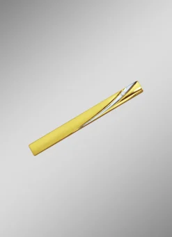 Accessoires>Krawattenhalter mit Weißgoldrille