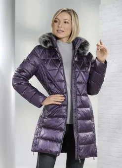 Jacken & Mäntel>Kurzmantel mit Längssteppung seitlich