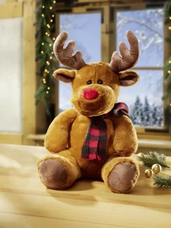 Weihnachtliche Geschenkideen>Kuschelweicher Plüsch-Elch BRAUN