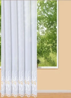 PLAUENER STICKEREI Heimtextilien>Langstore mit hochwertiger WEISS