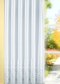 PLAUENER STICKEREI Heimtextilien>Langstore mit WEISS