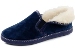 LAURINA Damenschuhe|Schuhe>, warme Damen-Hausschuhe, mit Gummizug