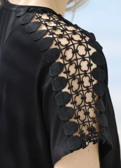 LAURINA Bade- & Strandmode|Kleider></noscript>Zweierpack Kleider mit Stickereispitze 1X MAGENTA, 1X SCHWARZ