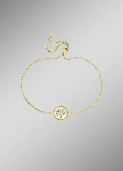 ENGELSRUFER Damen-Silberschmuck>Lebensbaum Armband mit Perlmutteinlage