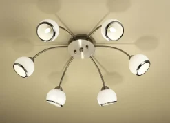 Möbel>LED-Leuchten mit Gestell aus lackiertem Eisen