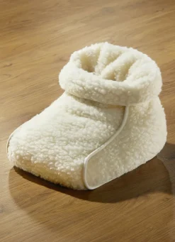 LICARDO Wohlbefinden|Heimtextilien>Fußwärmer aus reiner Schurwolle NATUR