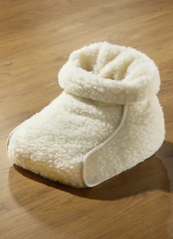 LICARDO Wohlbefinden|Heimtextilien>Fußwärmer aus reiner Schurwolle NATUR