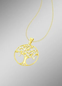Damen-Goldschmuck>Lieblicher Lebensbaum Anhänger ohne Kette