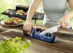 LIVINGTON Haushaltshelfer>Blade Star: Schärfen, schneiden und polieren in Sekunden BLAU