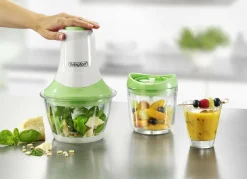 LIVINGTON Haushaltshelfer|Elektrische Küchengeräte>MagiCut 5-in-1 Power-Multi-Zerkleinerer WEISS