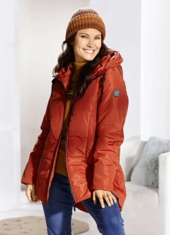 Jacken & Mäntel>Longjacke mit umschlagbarem Regenschild KÜRBIS