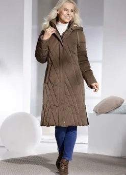 Jacken & Mäntel>Mantel mit abnehmbarer Kapuze