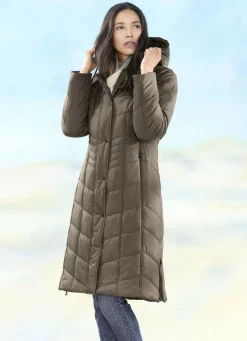 Jacken & Mäntel></noscript>Mantel mit Reißverschluss-Seitenschlitzen