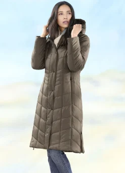 Jacken & Mäntel></noscript>Mantel mit Reißverschluss-Seitenschlitzen