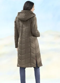 Jacken & Mäntel></noscript>Mantel mit Reißverschluss-Seitenschlitzen