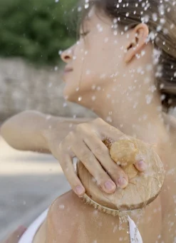 Wohlbefinden|Schönheit & Körperpflege>Massagebürste aus Wildschweinborsten NATUR