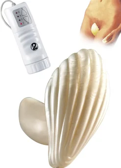Erotik>Massagegerät Liebes-Muschel PERLMUTT