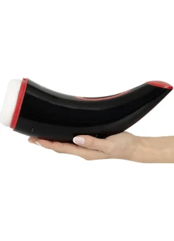 Erotik>Massagegerät mit Saug und Wärmefunktion SCHWARZ