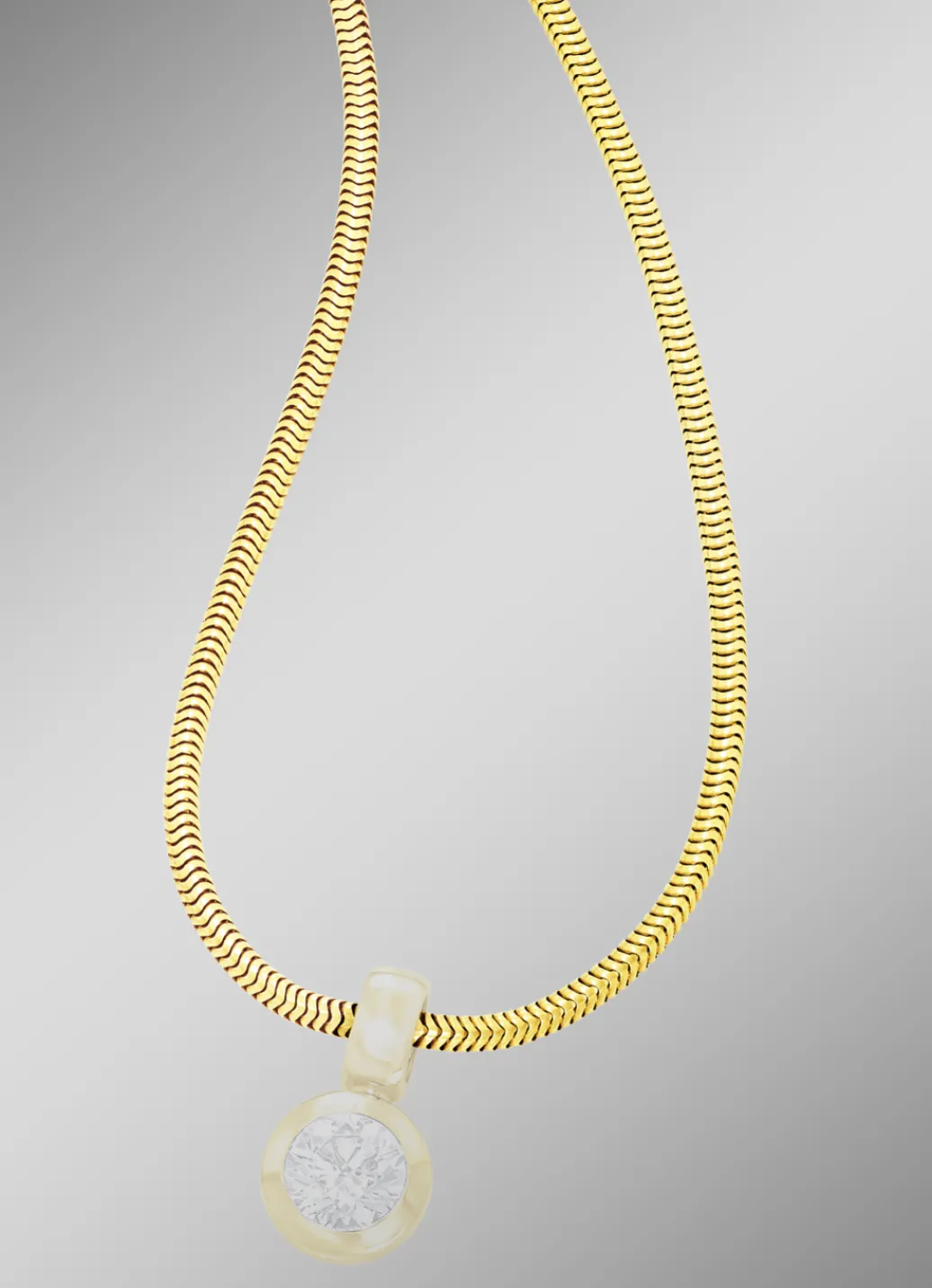 Damen-Goldschmuck>Massive Schlangenkette