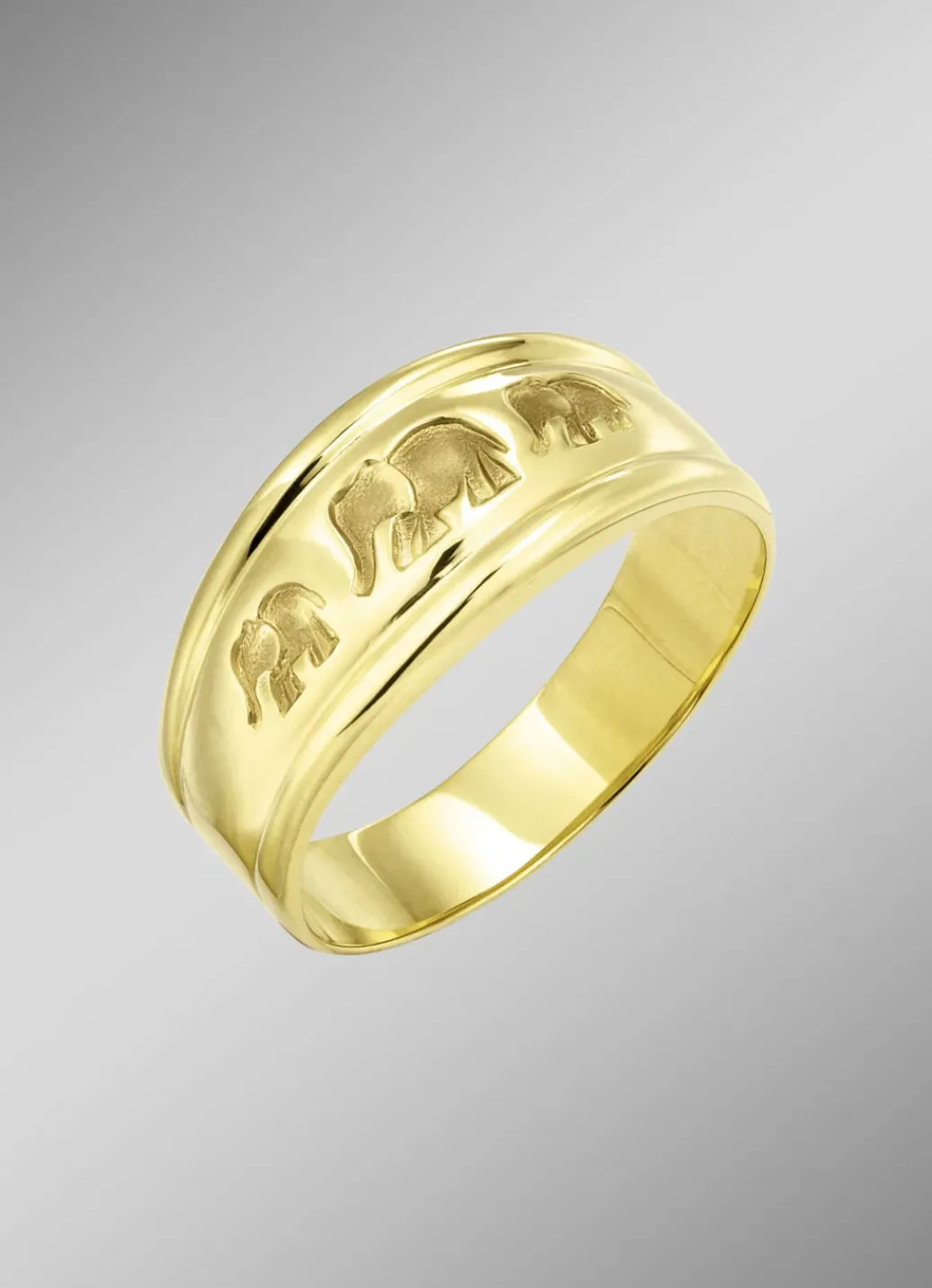 Damen-Goldschmuck>Mattierter Damenring aus Gold