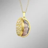 Damen-Goldschmuck>Medaillon zum Öffnen in Bicolor