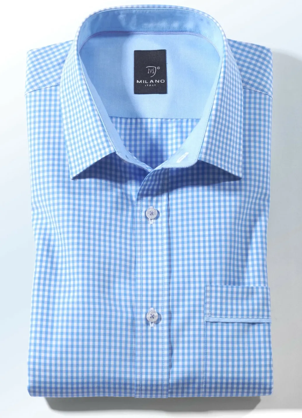 MILANO ITALY Hemden>- Hemd in Kurz-und Langarm in 4 Farben