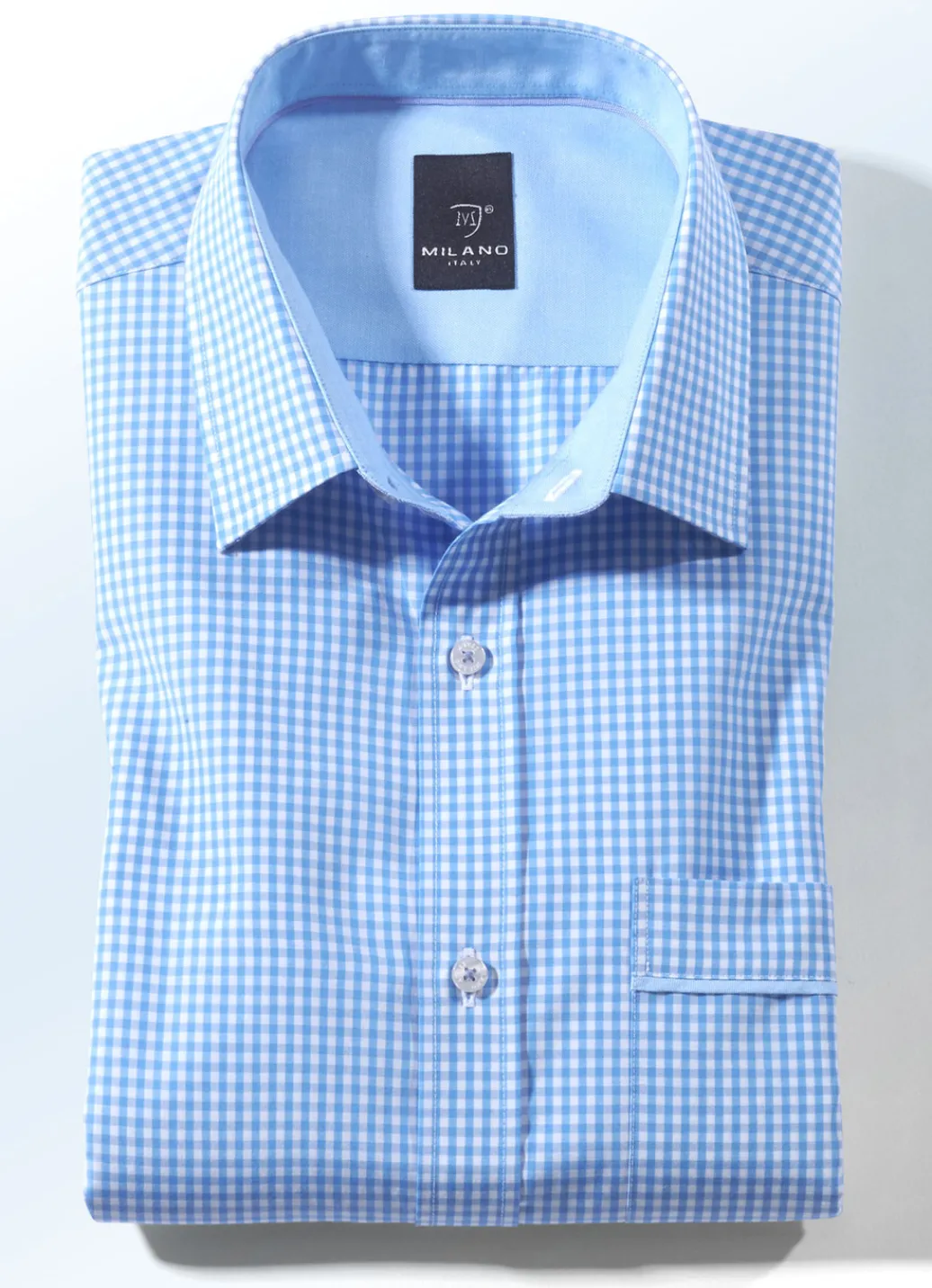 MILANO ITALY Hemden>- Hemd in Kurz-und Langarm in 4 Farben